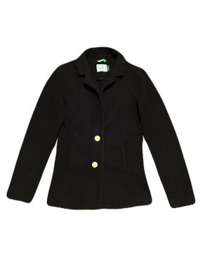 Dudley Stephens Wellington Blazer Jacket in Vello Fleece Black, Women’s size XS